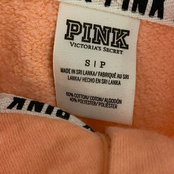 PINK by VS Peachy Pink 1/4 Button Down Pullover Sweater - Picture 8 of 9